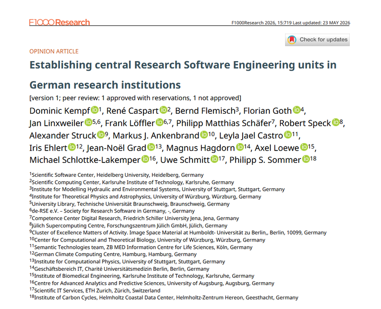 natESM as success story in position paper about RSE services in Germany