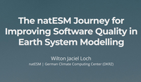 natESM-RSE Wilton Loch gave presentation @EGU