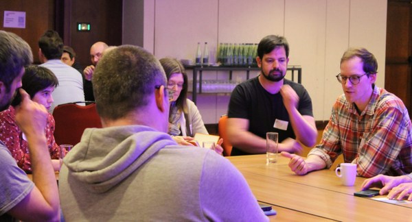 Collaborative work during a training session