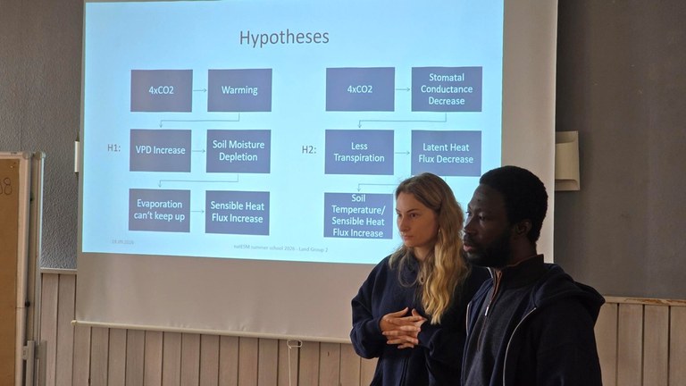 Summer School participants presenting their project results