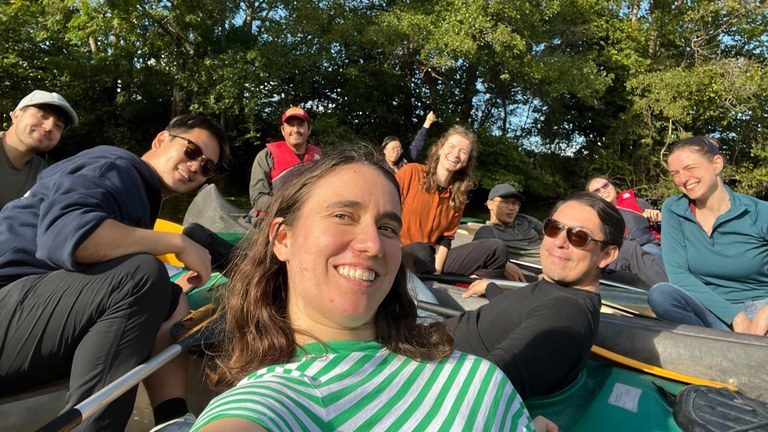 Summer School participants during the canoe trip